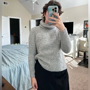 Madewell Heather Gray Knit Sweater